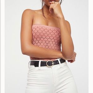 Free People Honey Textured Tube Top
